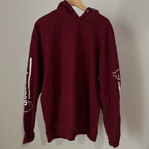 brockhampton burgundy hoodie size large